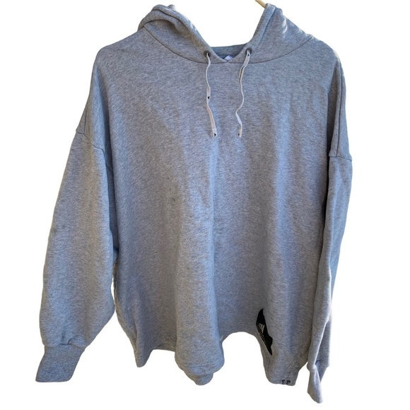 Adidas French Terry Cinch Waist Hoodie Size Medium - Picture 1 of 7